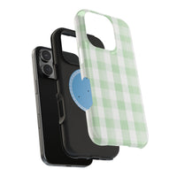 Green Checkered iPhone Case
