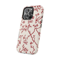 Red Floral Branches iPhone Case