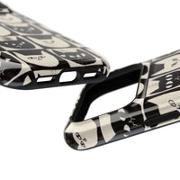Black And White Cat Tiles iPhone Case