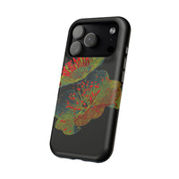 Botanical Wildflower Black iPhone Case