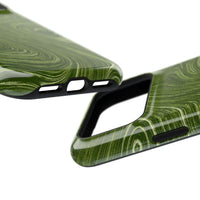 Green Marble Swirl iPhone Case
