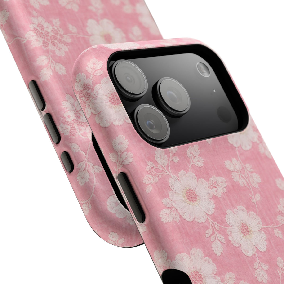 Pink Floral Lace iPhone Case