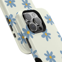 Blue Cutesy Flower iPhone Case