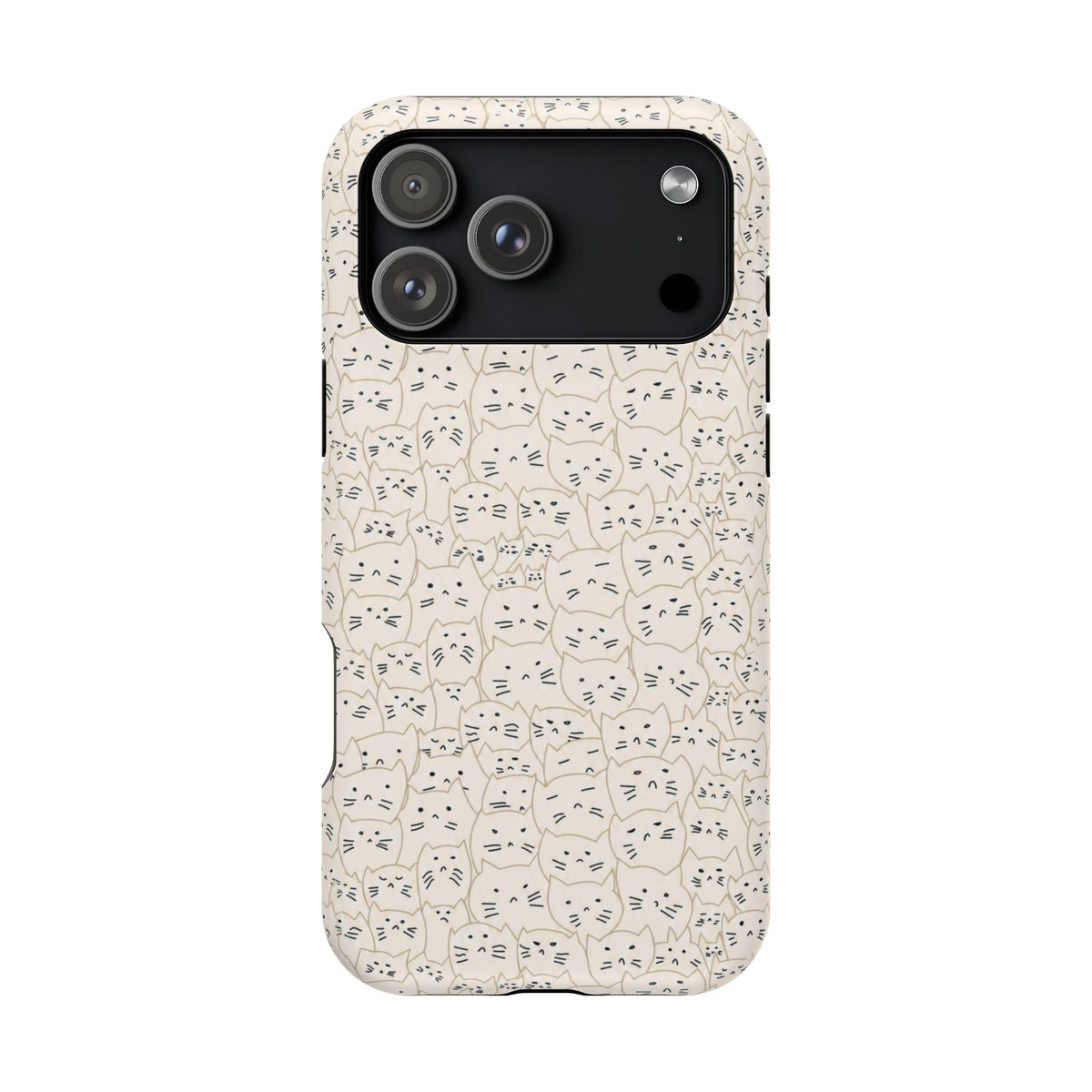 Artsy Cat Faces iPhone Case