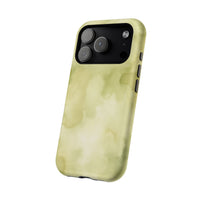 Light Green Water Paint iPhone Case