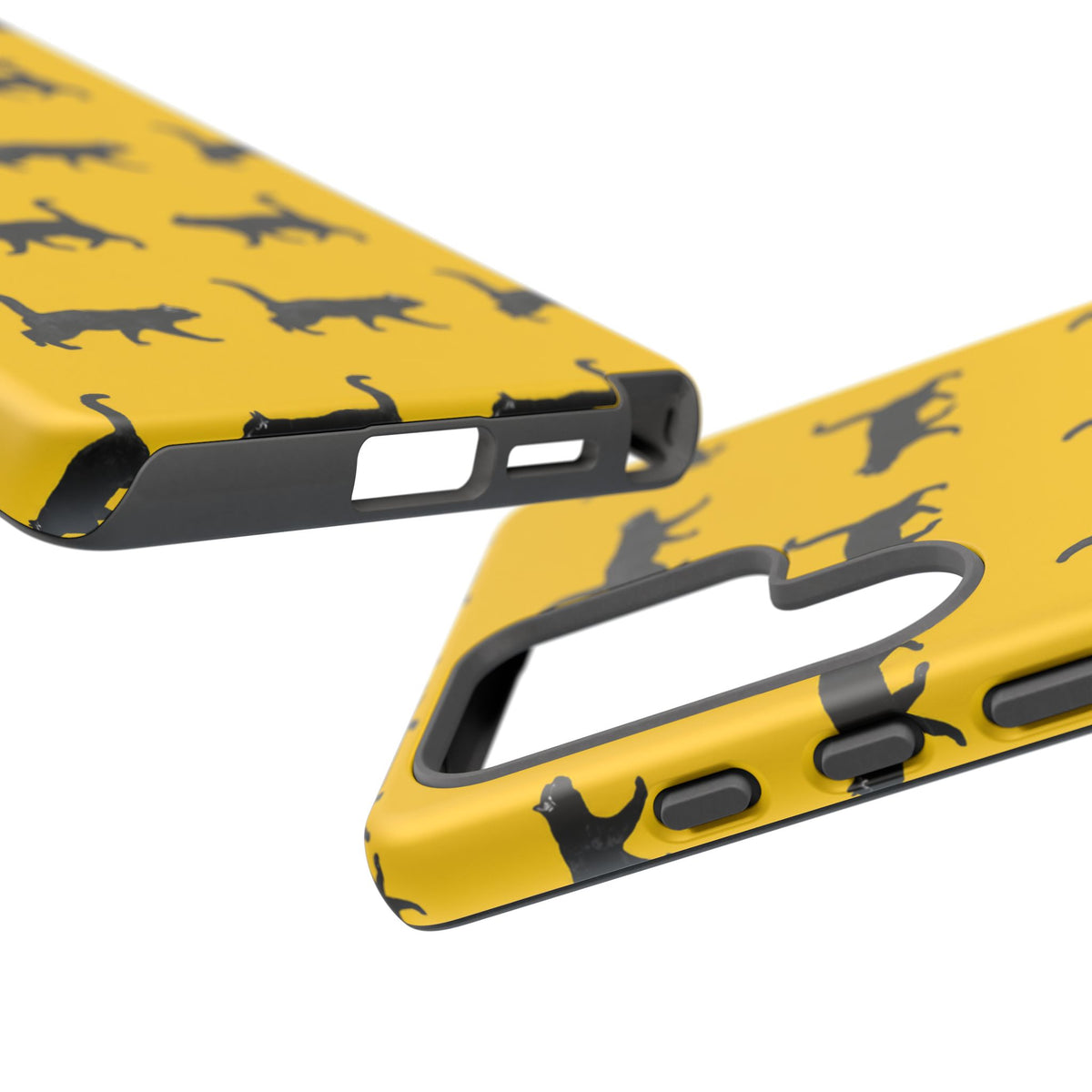 Yellow And Black Walking Cats Samsung Case