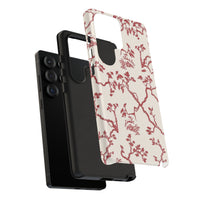 Red Floral Branches Samsung Case