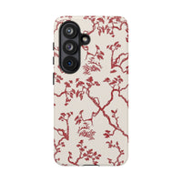 Red Floral Branches Samsung Case
