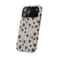 Minimal Cartoony Flowers iPhone Case