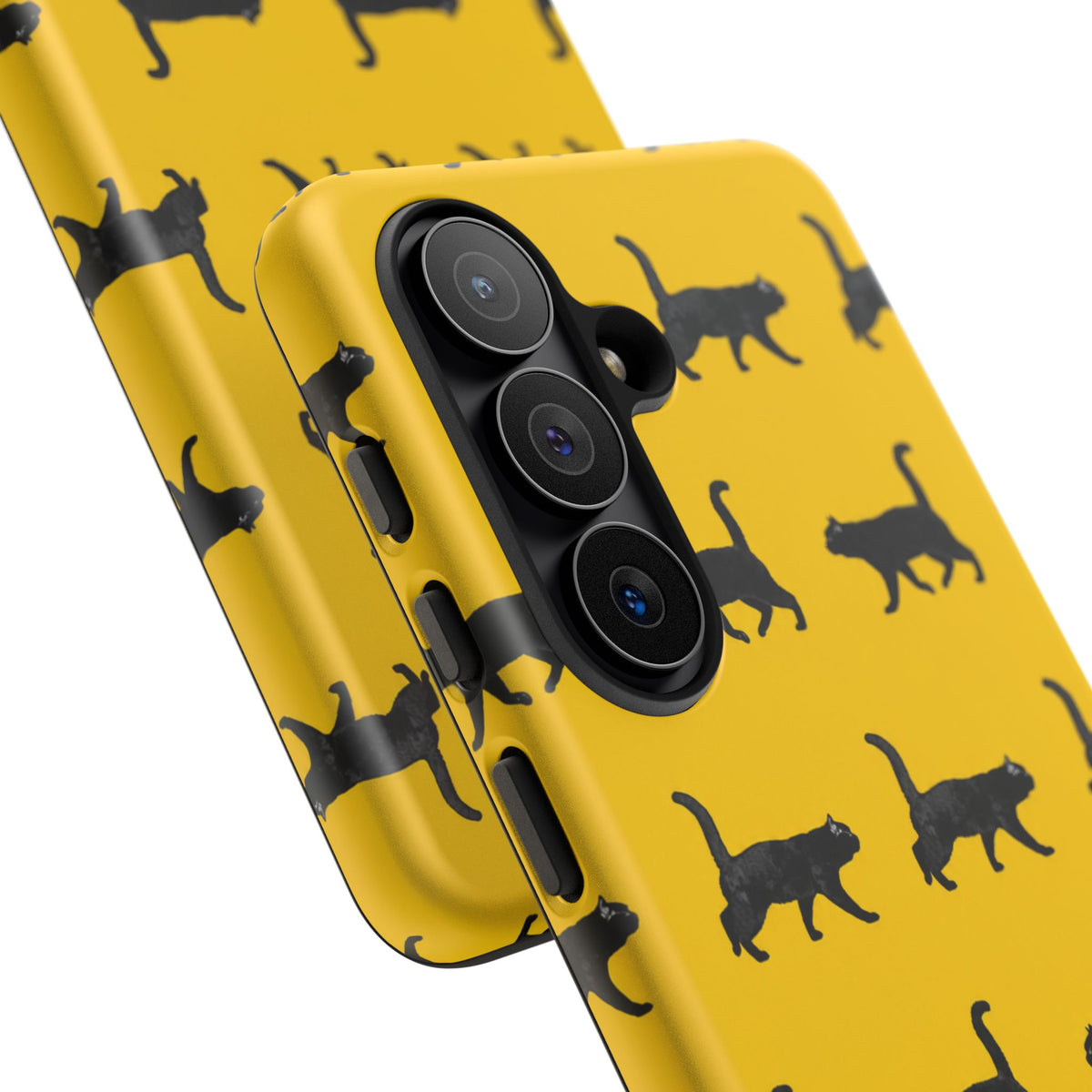 Yellow And Black Walking Cats Samsung Case