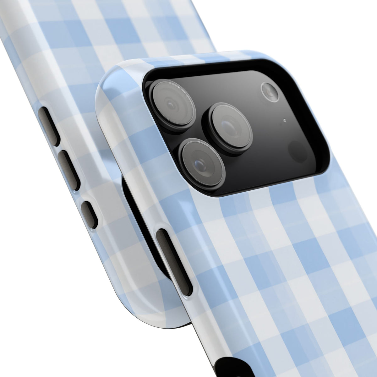 Blue Checkered iPhone Case