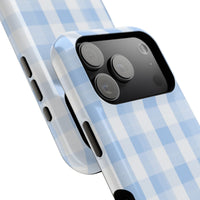 Blue Checkered iPhone Case