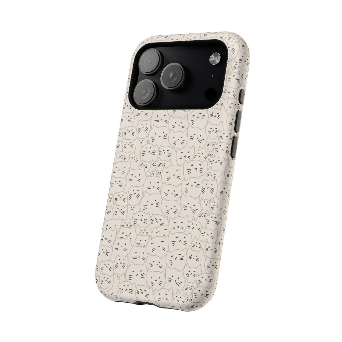 Artsy Cat Faces iPhone Case