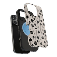 Minimal Cartoony Flowers iPhone Case