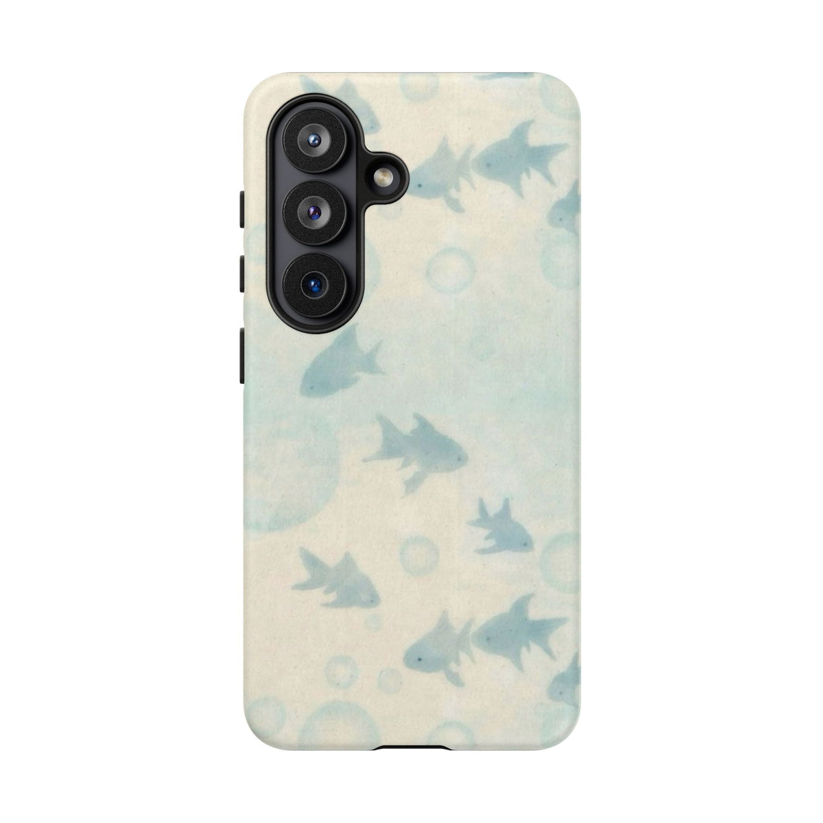 Blue Gold Fishy And Bubbles Samsung Case