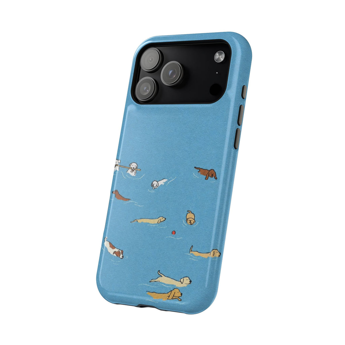 Swimming Dogs iPhone Case