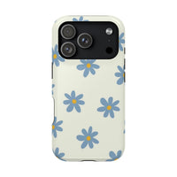 Blue Cutesy Flower iPhone Case
