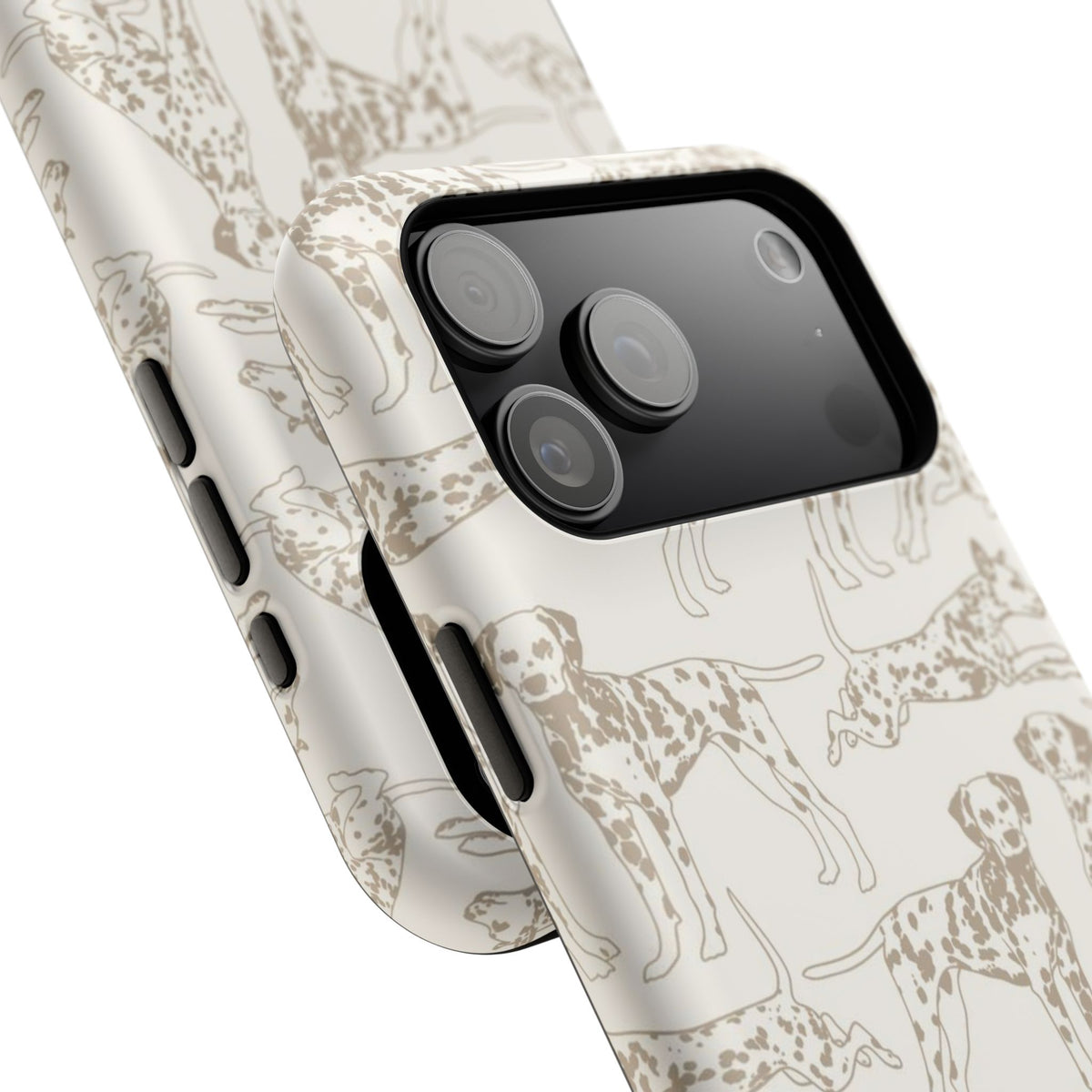 Light Khaki Dalmatian Dog iPhone Case