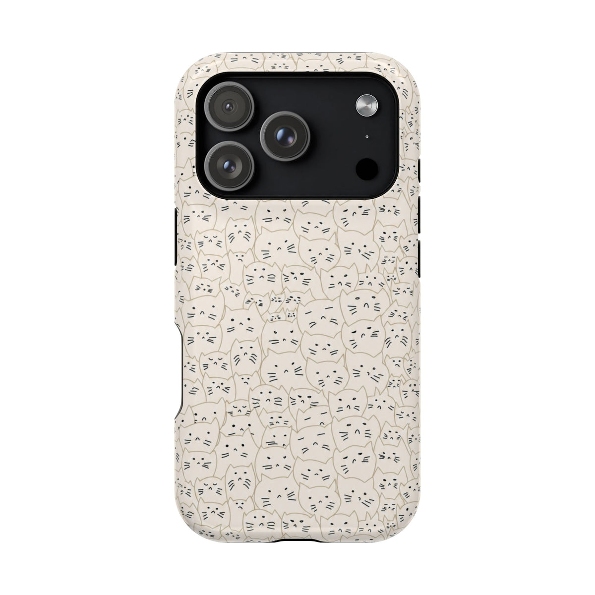 Artsy Cat Faces iPhone Case