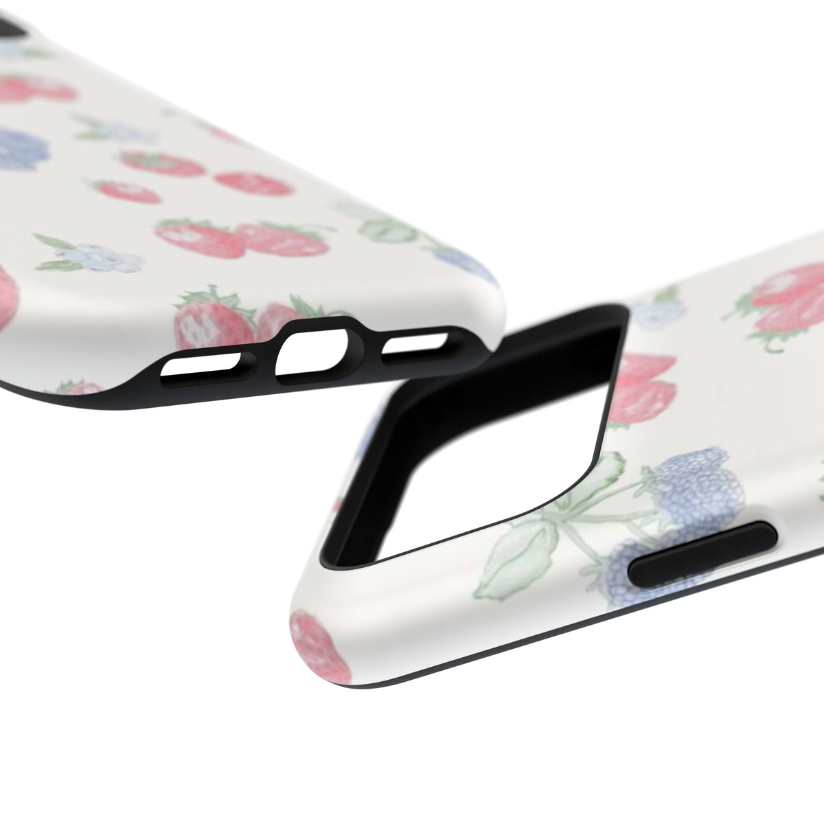 Cottage Strawberries Blueberries And Raspberries iPhone Case