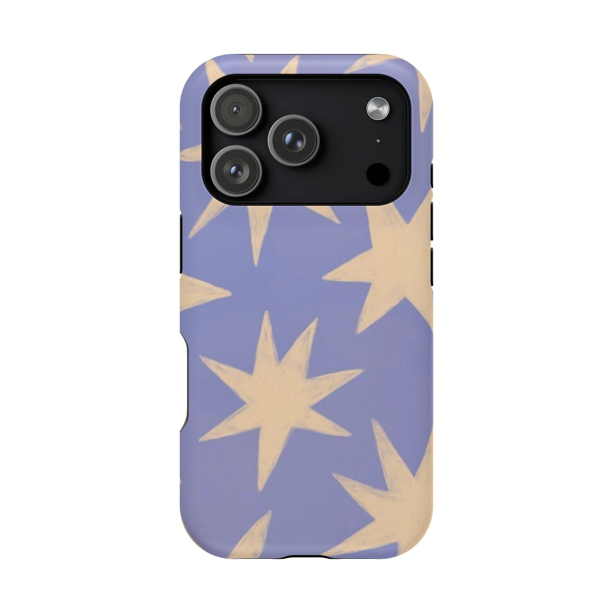 Lilac Cartoony Star iPhone Case
