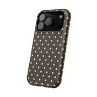 Brown And Yellow Polka Dots iPhone Case