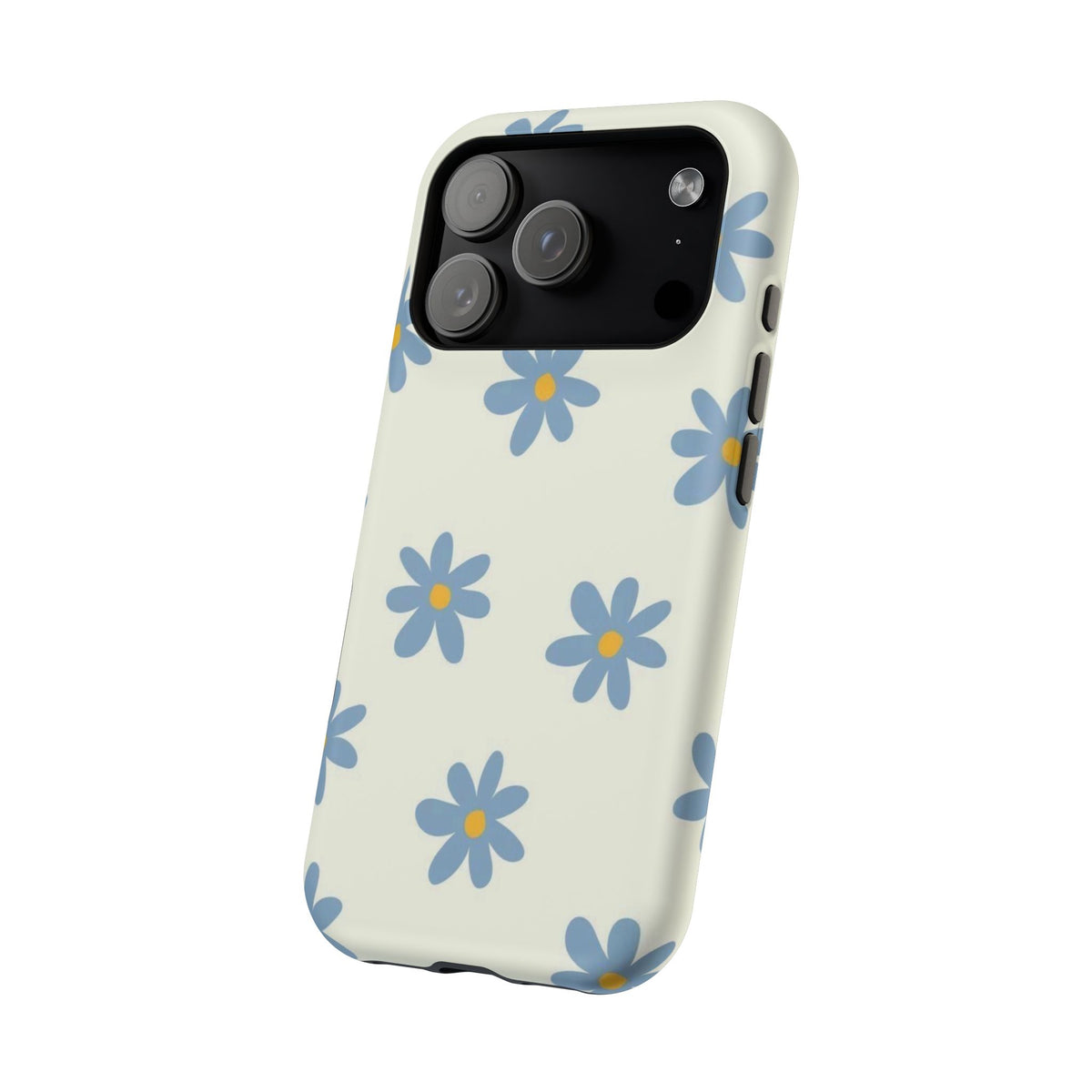 Blue Cutesy Flower iPhone Case