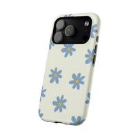 Blue Cutesy Flower iPhone Case