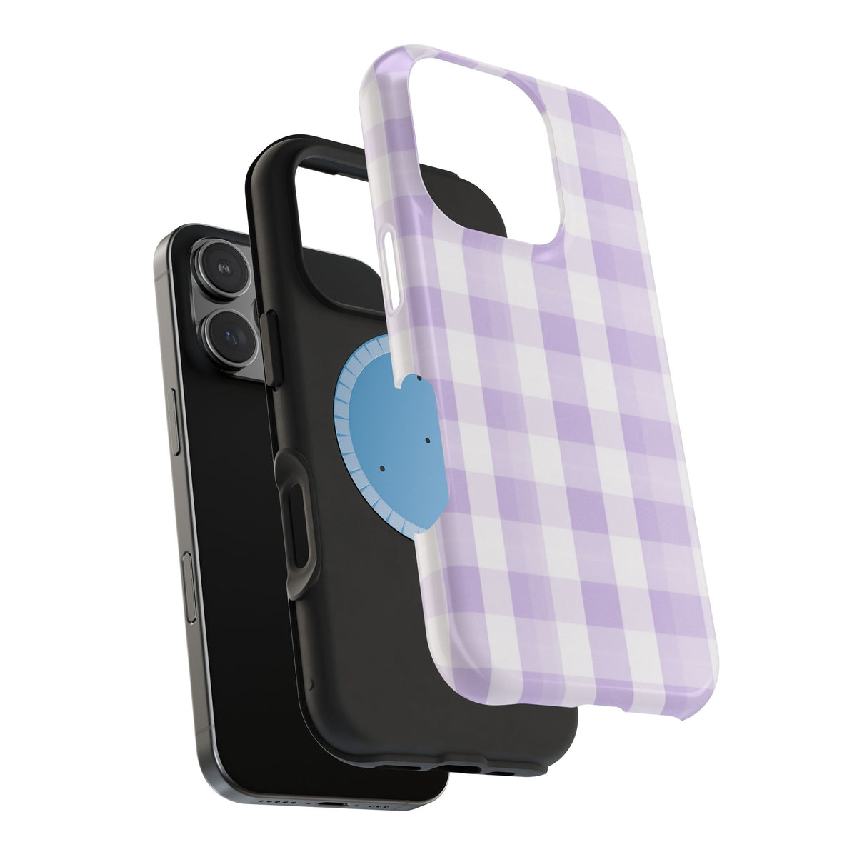 Purple Checkered iPhone Case
