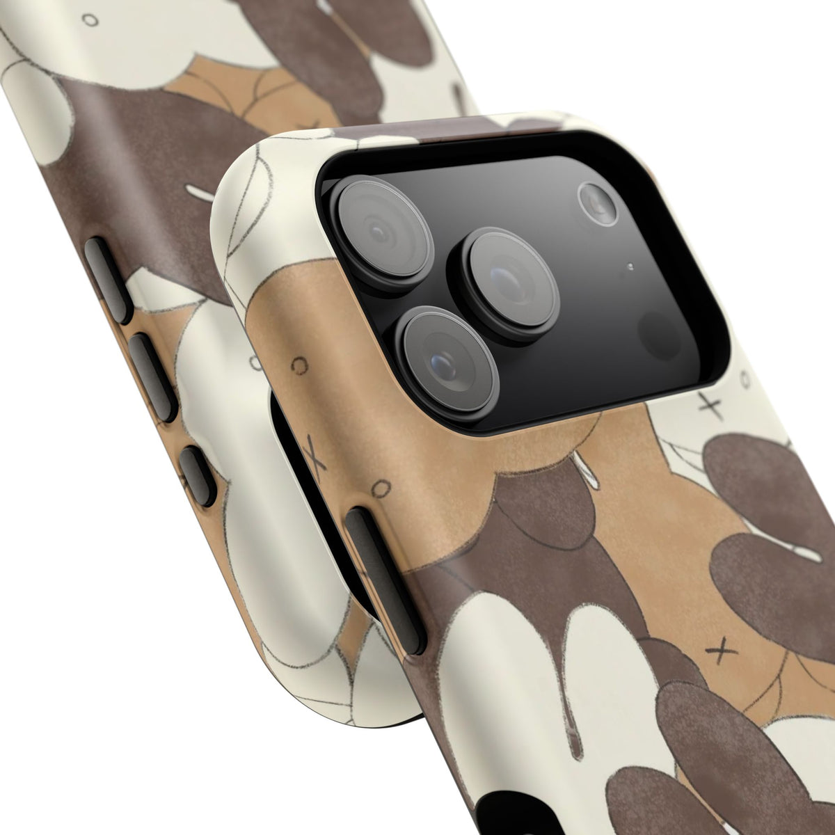 Brown And Tan Laying Bunnies iPhone Case