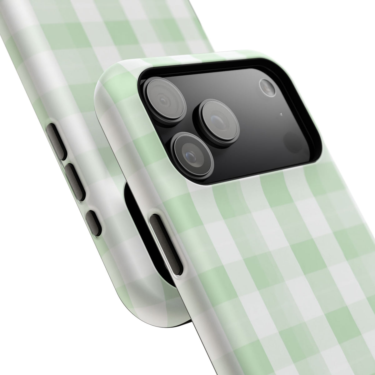 Green Checkered iPhone Case