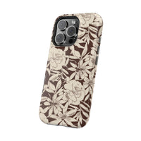 Brown Floral iPhone Case