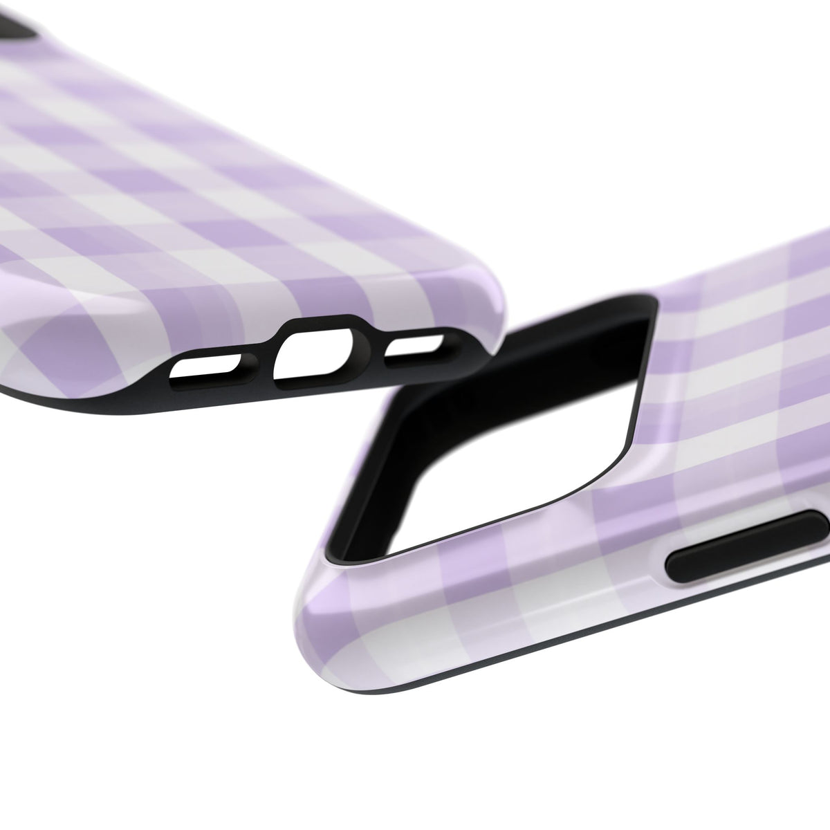 Purple Checkered iPhone Case