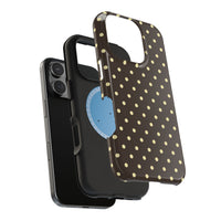 Brown And Yellow Polka Dots iPhone Case