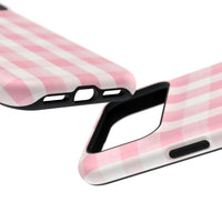 Pink Checkered iPhone Case