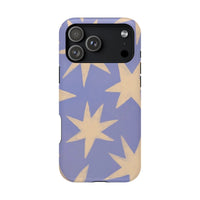 Lilac Cartoony Star iPhone Case