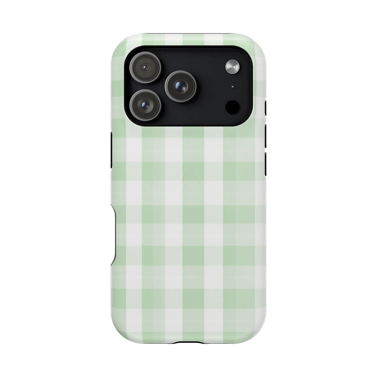 Green Checkered iPhone Case