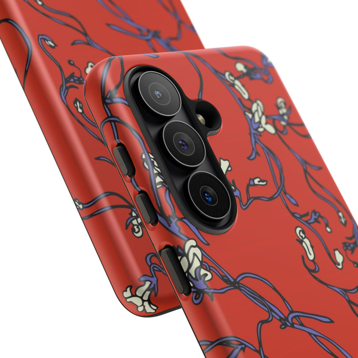 Red Withered Floral Samsung Case