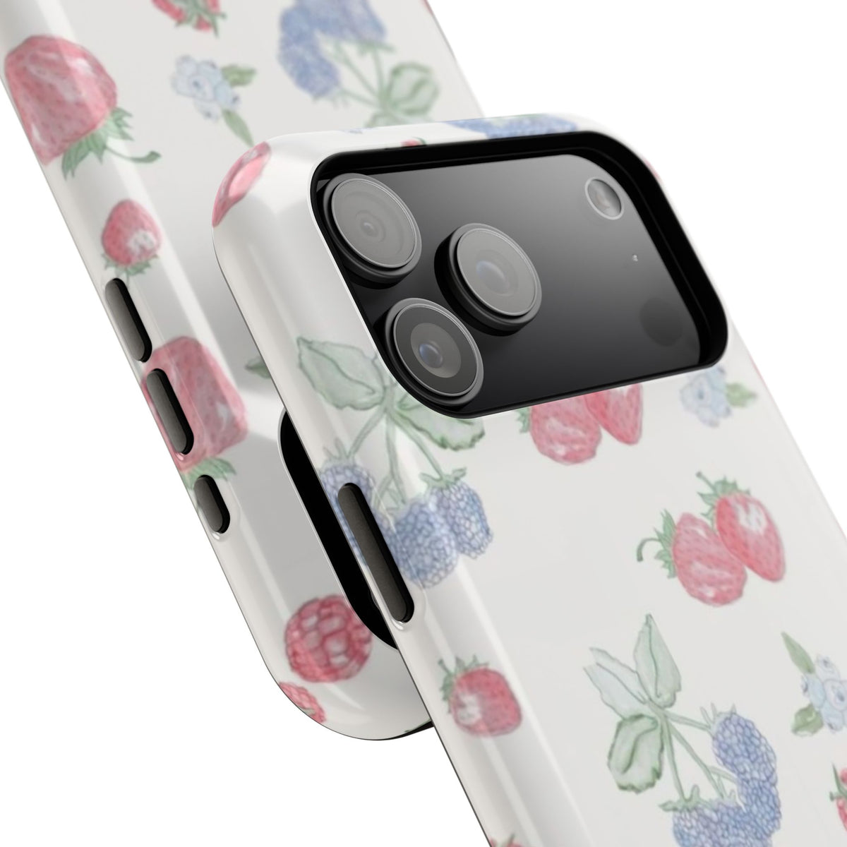 Cottage Strawberries Blueberries And Raspberries iPhone Case