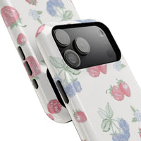 Cottage Strawberries Blueberries And Raspberries iPhone Case