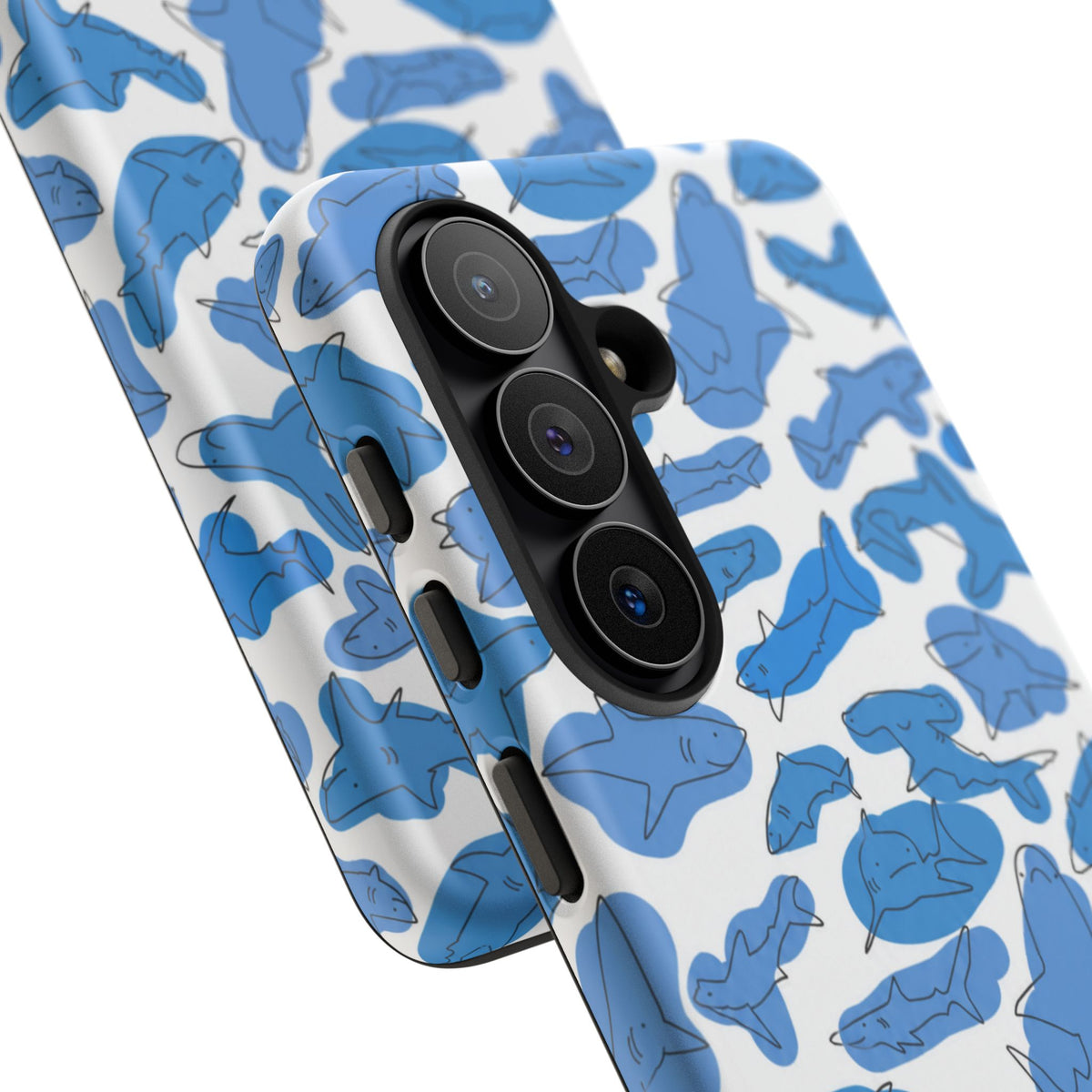 Cartoony Water Art Sharks Samsung Case