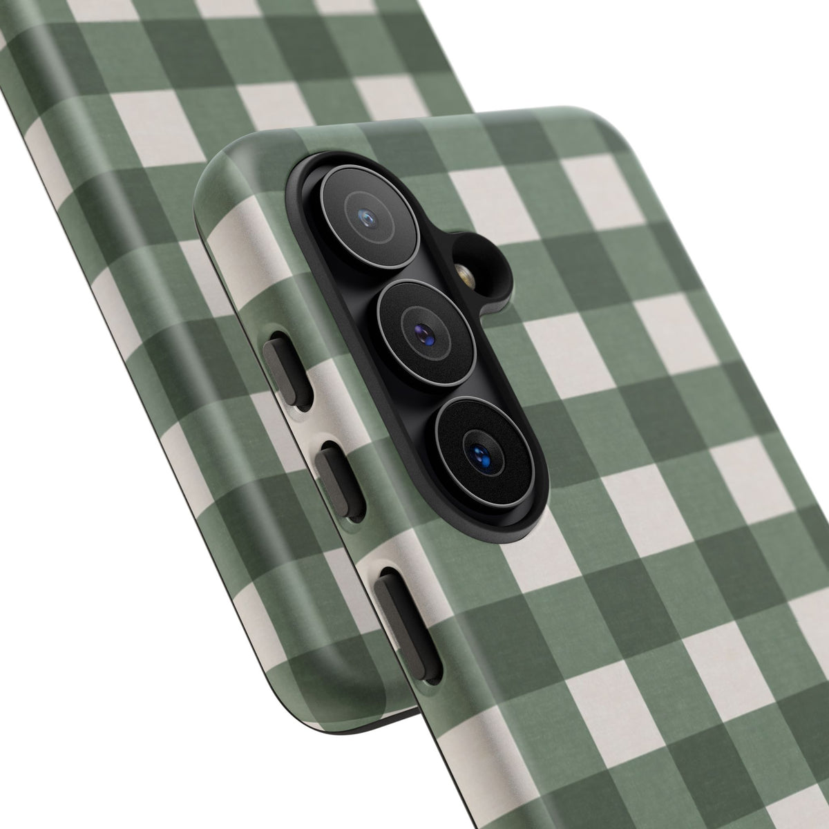 Forest Green Checkered Samsung Case