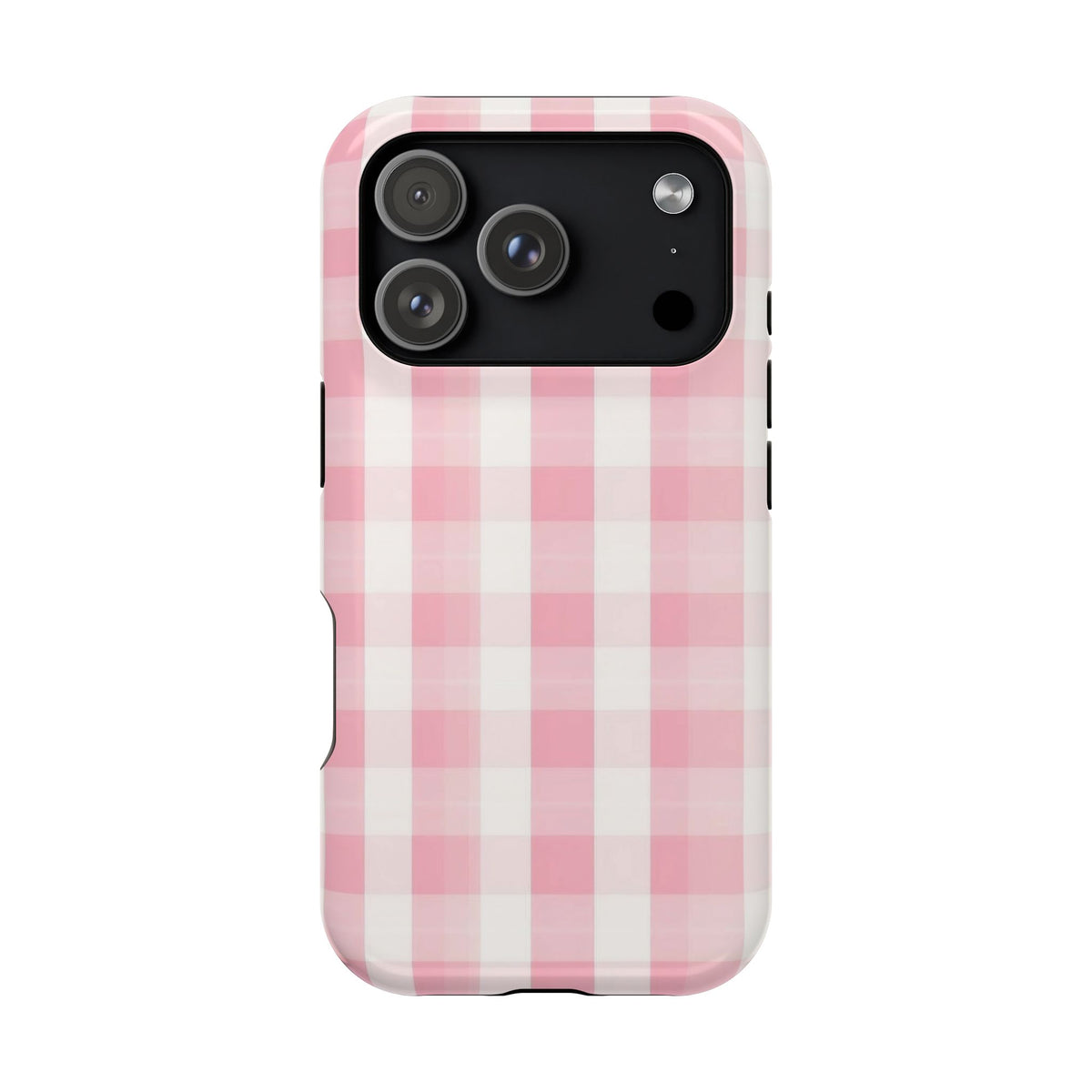 Pink Checkered iPhone Case