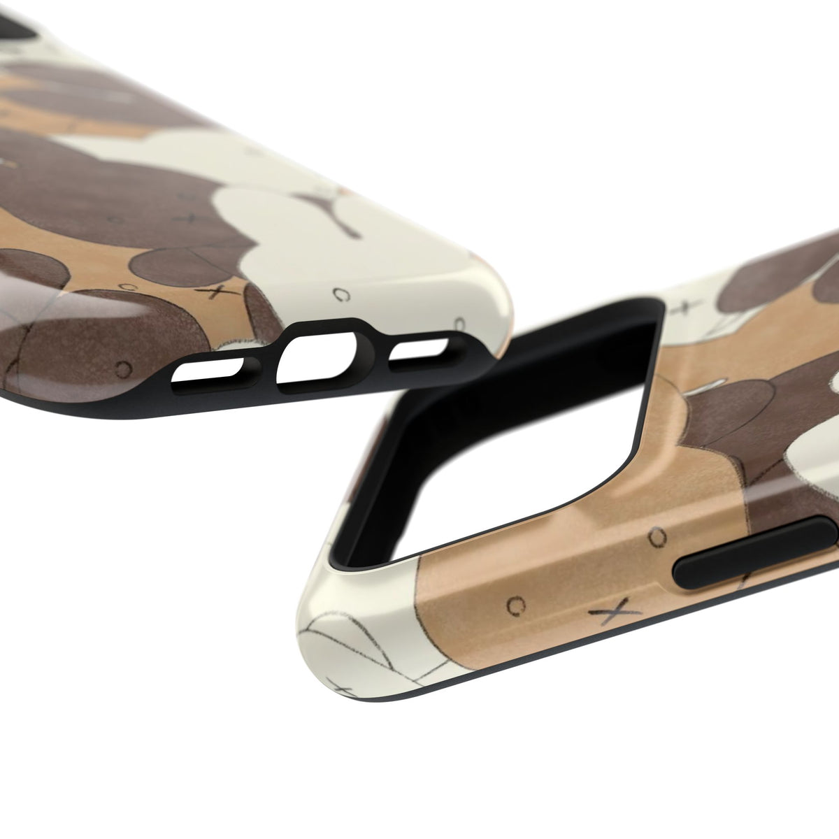 Brown And Tan Laying Bunnies iPhone Case