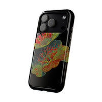 Botanical Wildflower Black iPhone Case