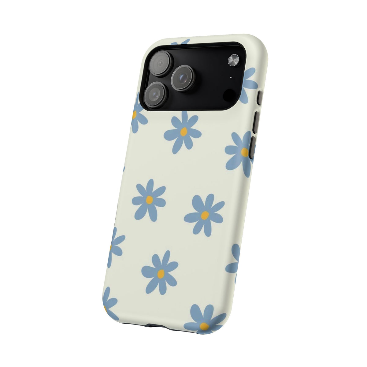 Blue Cutesy Flower iPhone Case