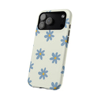 Blue Cutesy Flower iPhone Case