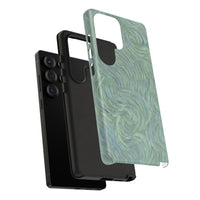 Blue And Green Artsy Swirl Samsung Case