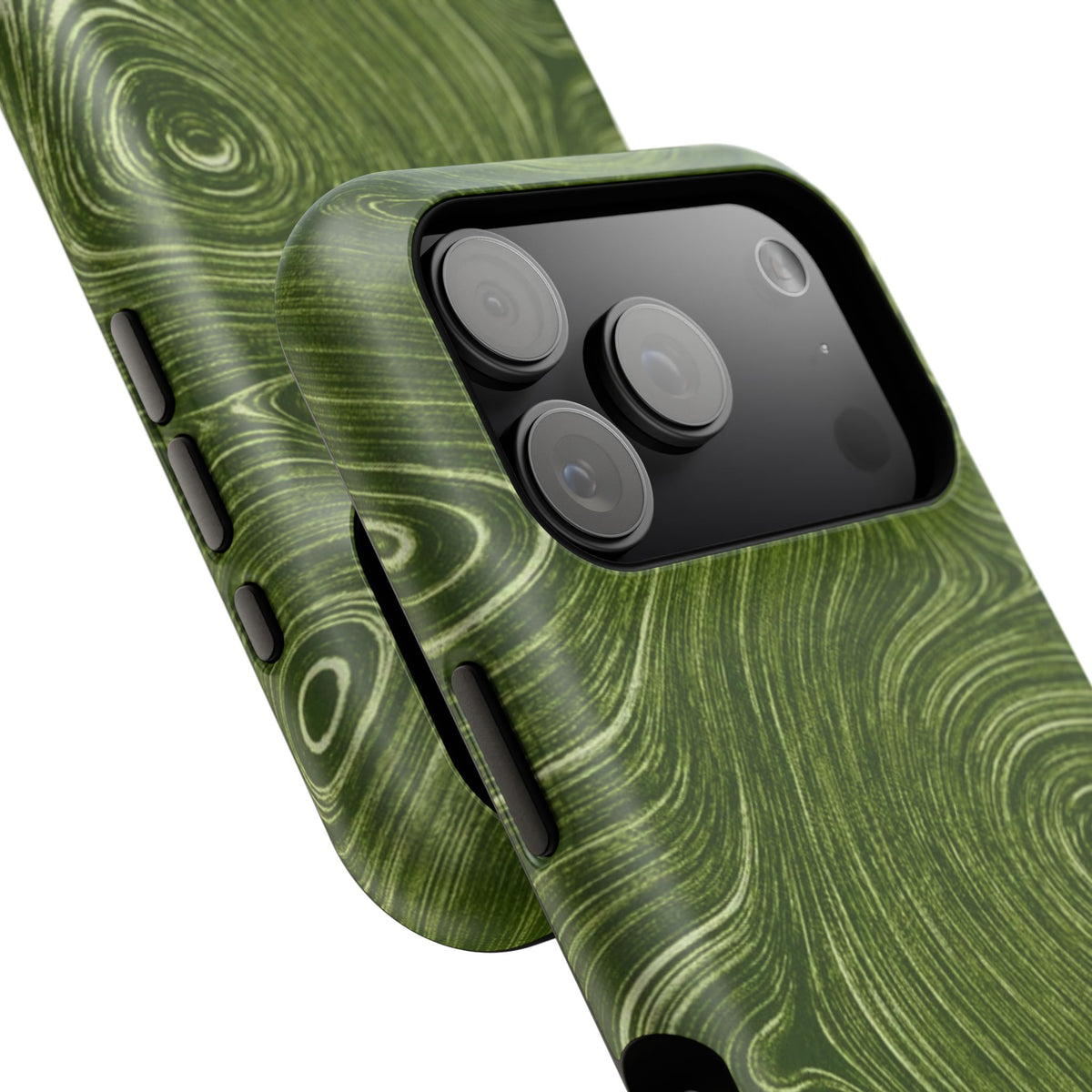 Green Marble Swirl iPhone Case