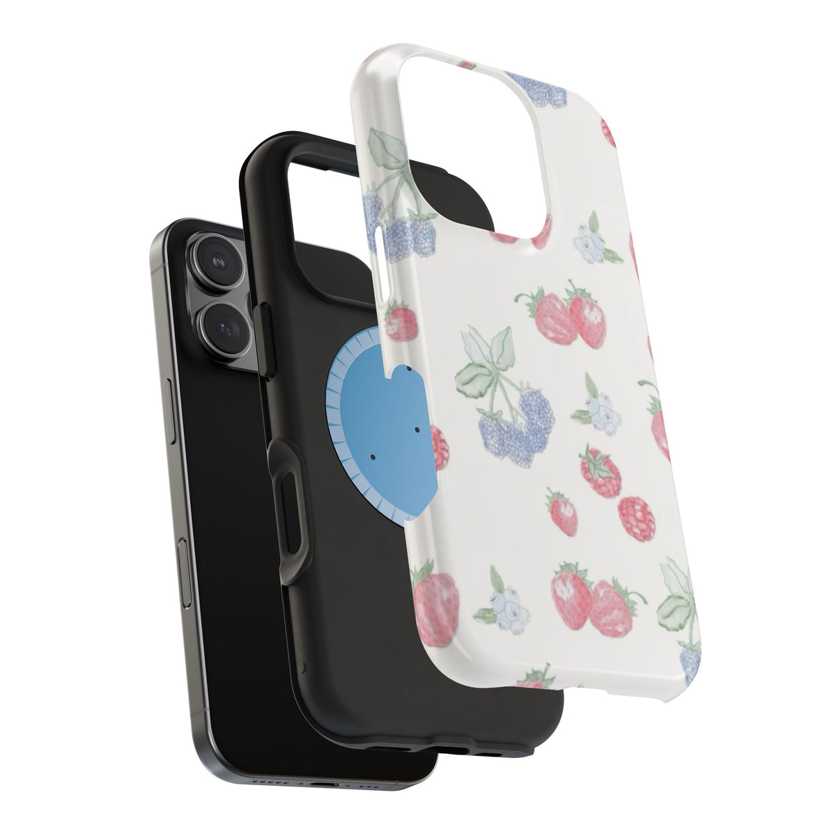 Cottage Strawberries Blueberries And Raspberries iPhone Case